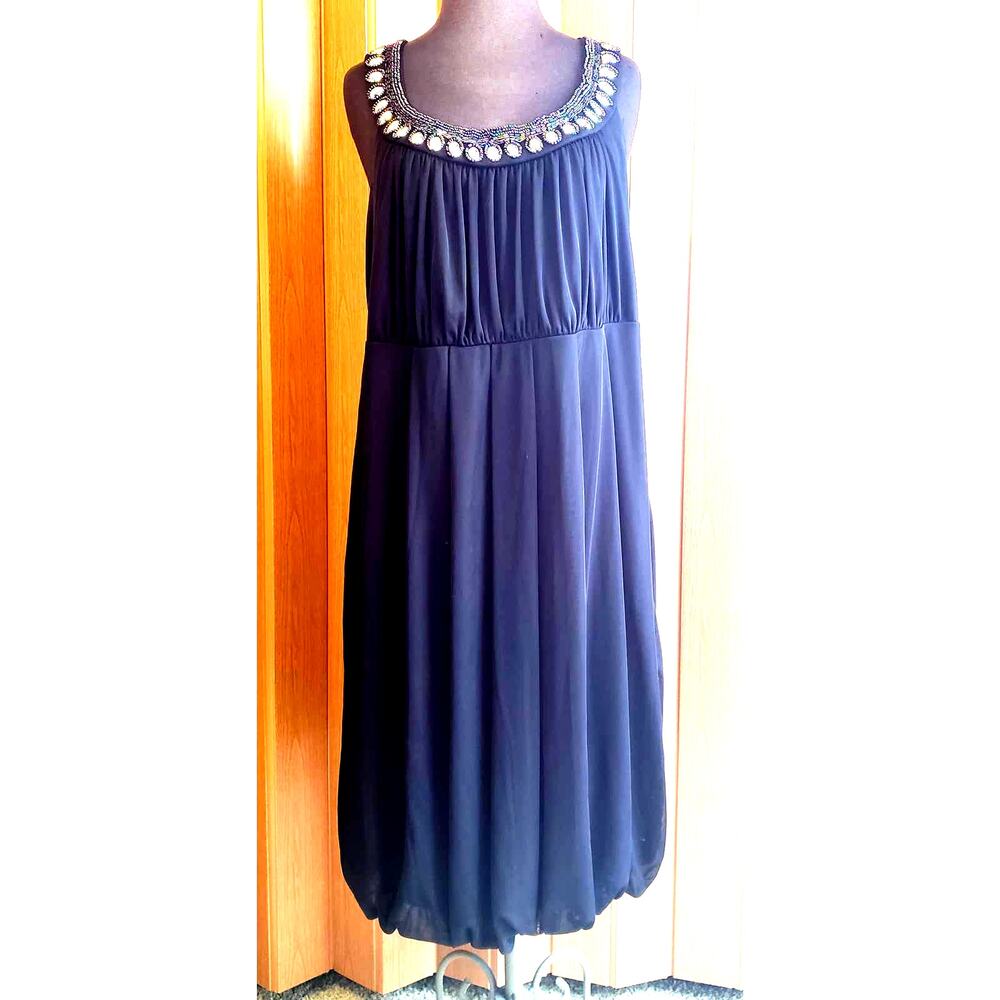 Maurices size 1 = 1X pure black sleeveless dress